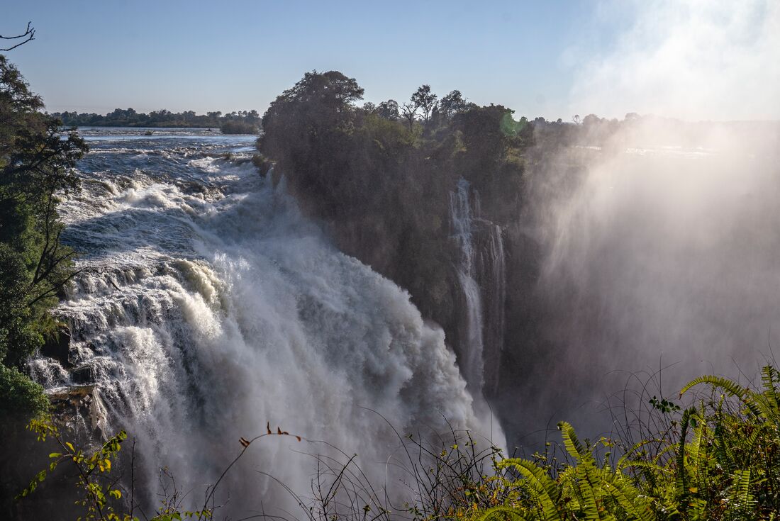 Raging waters of Victoria Falls, Okavango Delta, Botswana