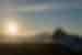 A perpetual sunset on the majestic landscape of Antarctica
