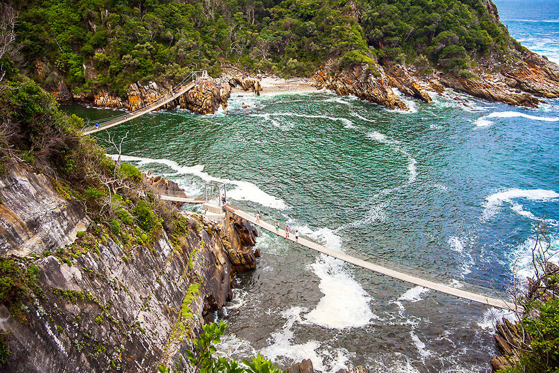 The pristine coastline in Garden Route, Tsitsikamma National Park, South Africa