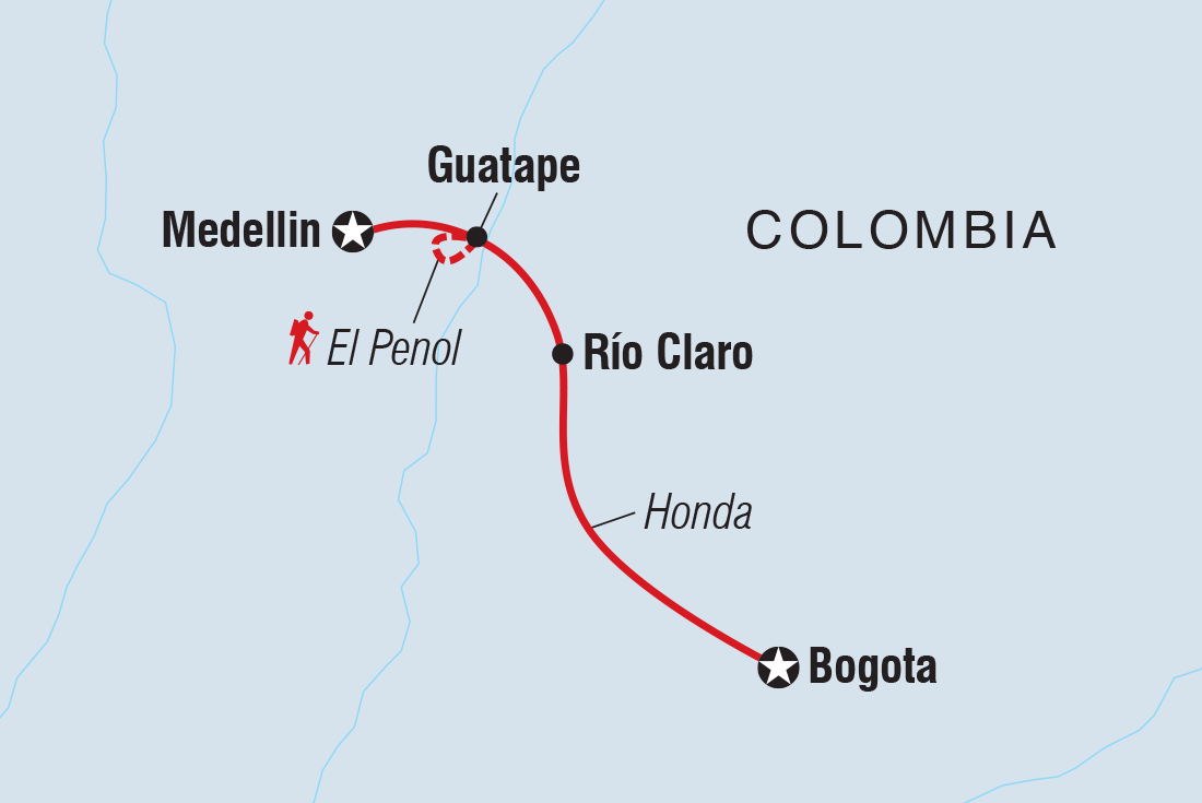 Map of 18 To 35S Essential Colombia including Colombia