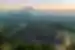 Borobudur, an ancient Buddhist Temple near Yogyakarta, in the shadow of Mount Merapi