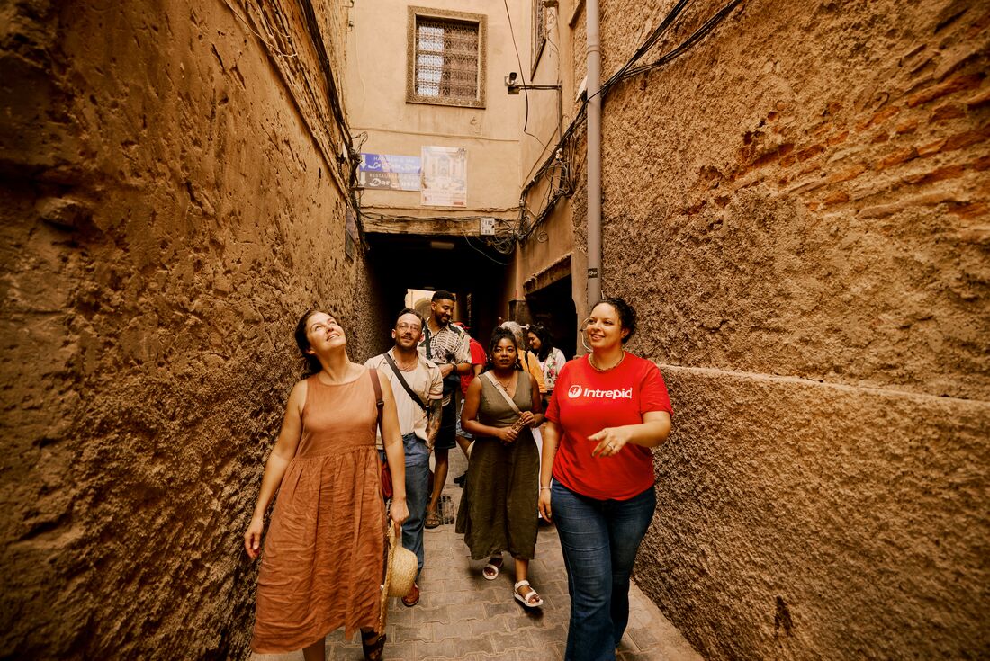 Tour the ancient narrows of Marrakech's Medina in Morocco