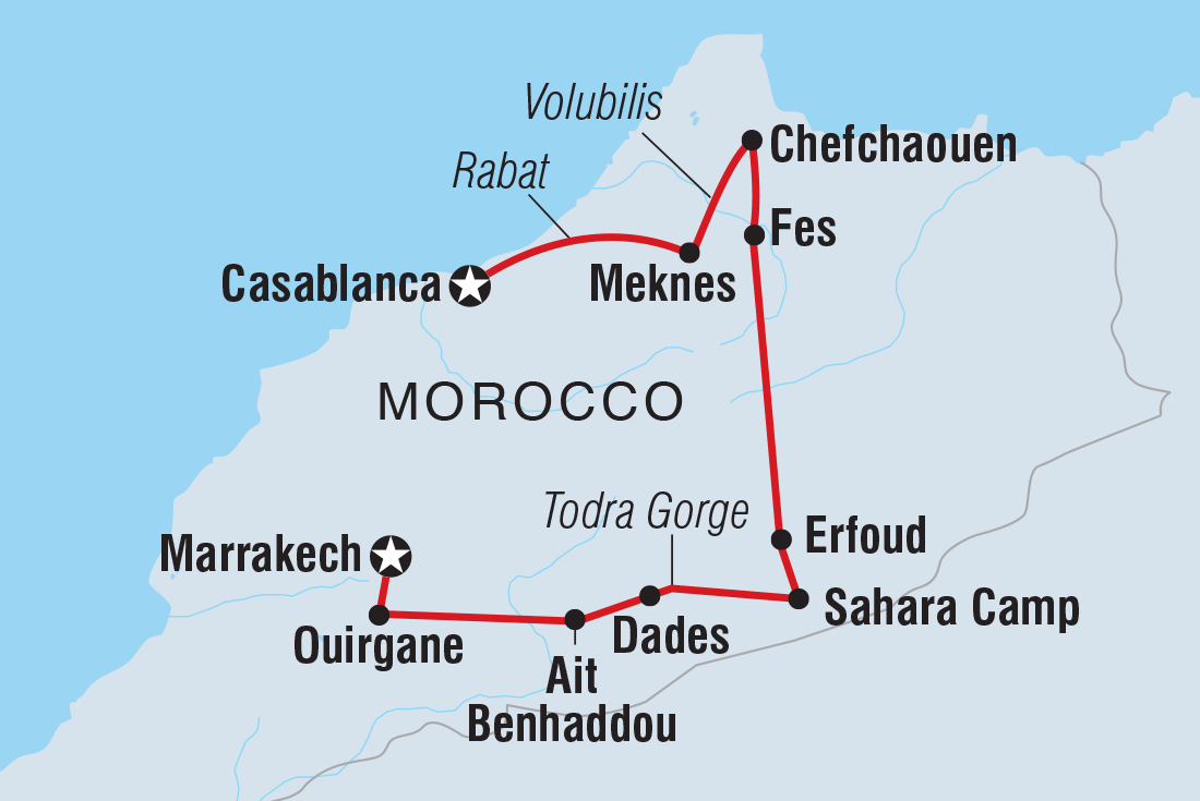 Map of Premium Morocco In Depth including Morocco