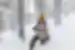 Guide walks through snow in Finland