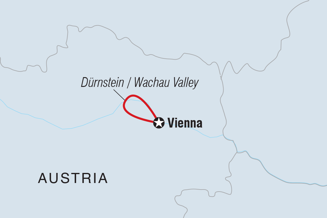Map of Vienna Short Break including Austria