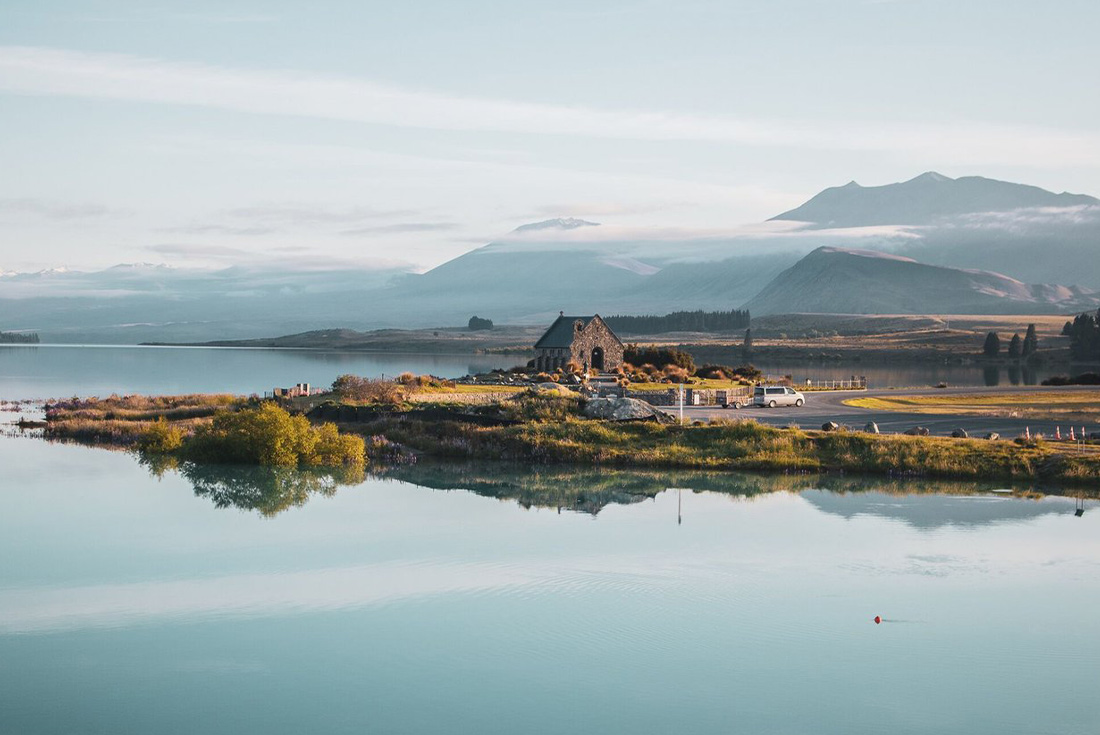 View over Lake Tekapo, South Island, New Zealand