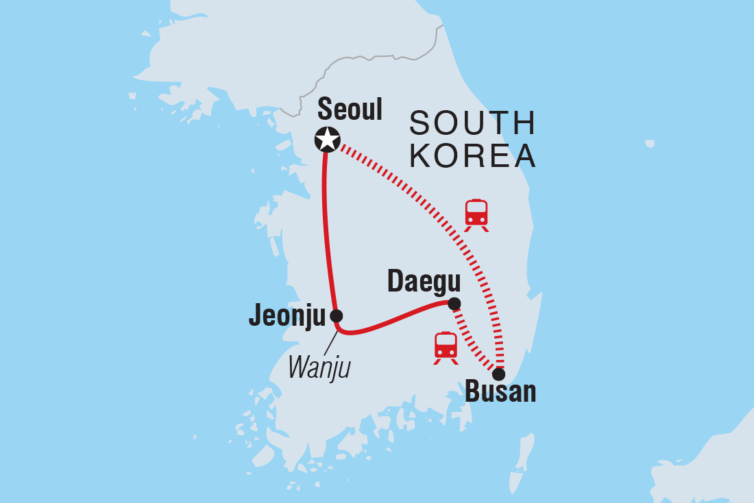 Map of 18 To 35S Essential South Korea including Korea, Republic Of