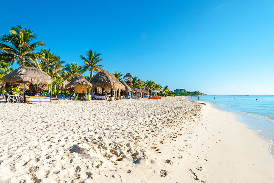 Enjoy the sundown on the beautiful beaches of Playa del Carmen