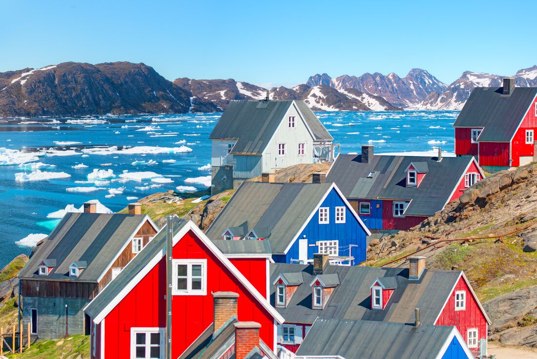 The colourful homes of Tasiilaq on Greenland's East Coast