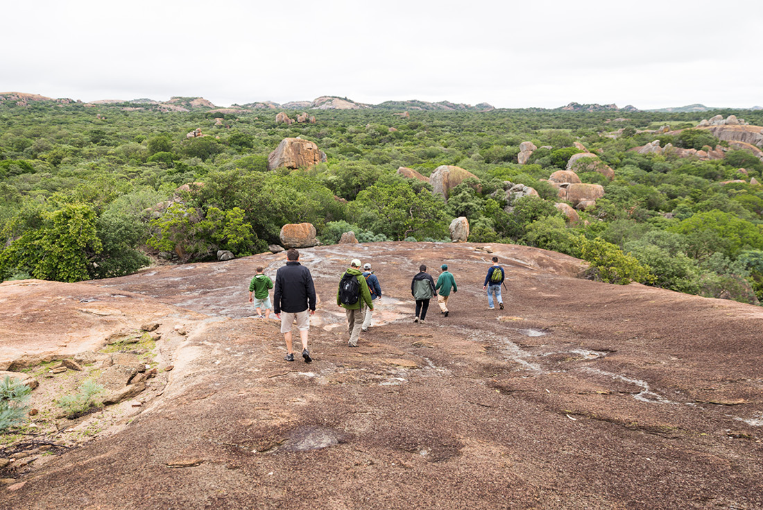 Intrepid Travel Zimbabwe Bulawayo group hiking