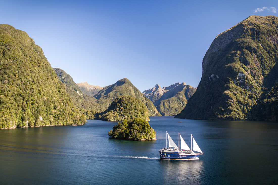 The majesty of Doubtful Sound in southland New Zealand