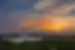 Sunset over Yaxha-Nakum-Naranjo National Park seen from the pyramids