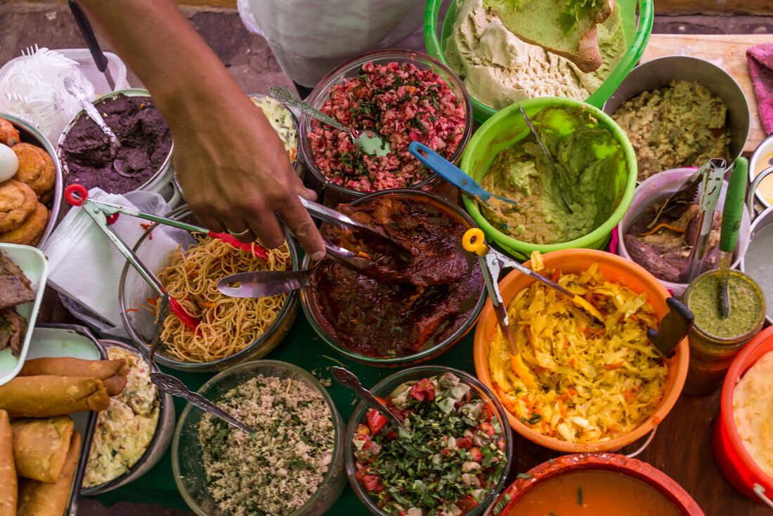 Antigua Food Spread
