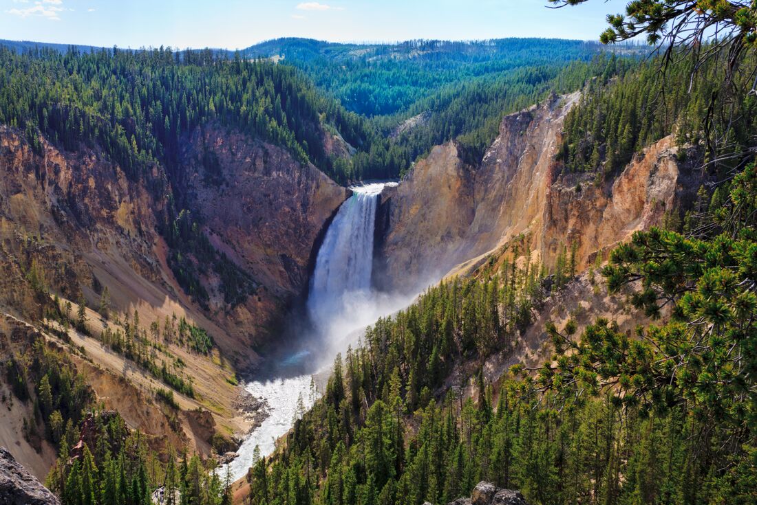 The Grand Canyon of Yellowstone National Park with Yellowstone Falls
