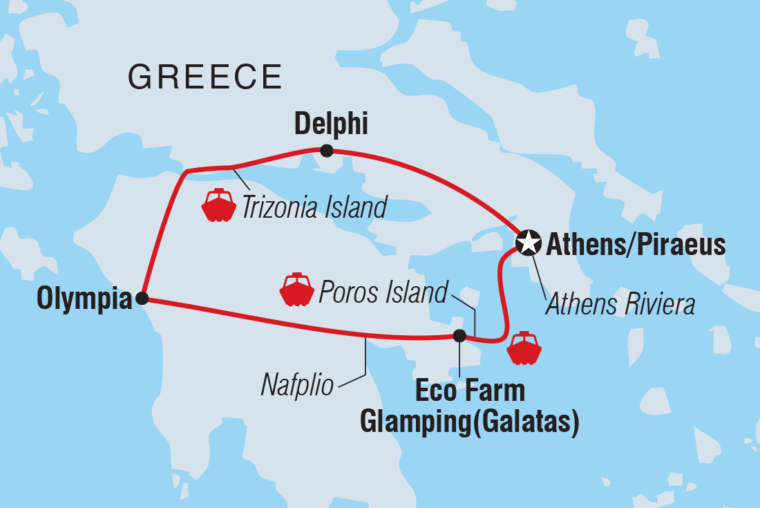 Map of Greece Family Holiday including Greece