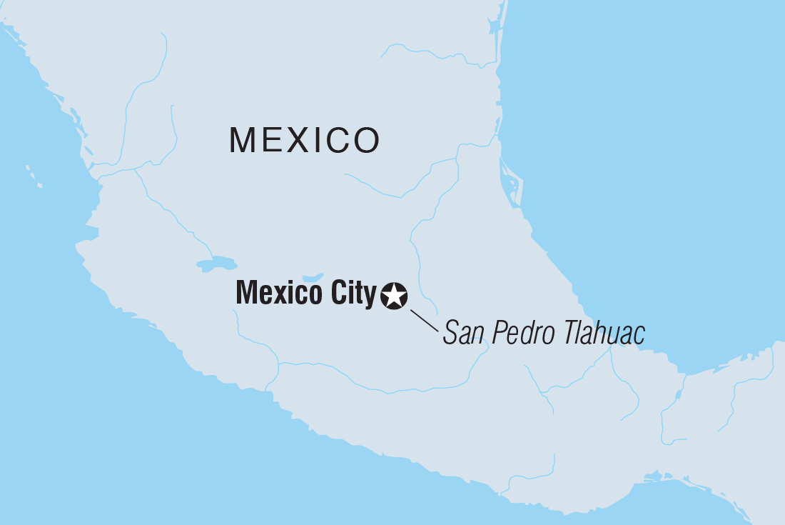 Map of Mexico City: Day Of The Dead Comfort including Mexico