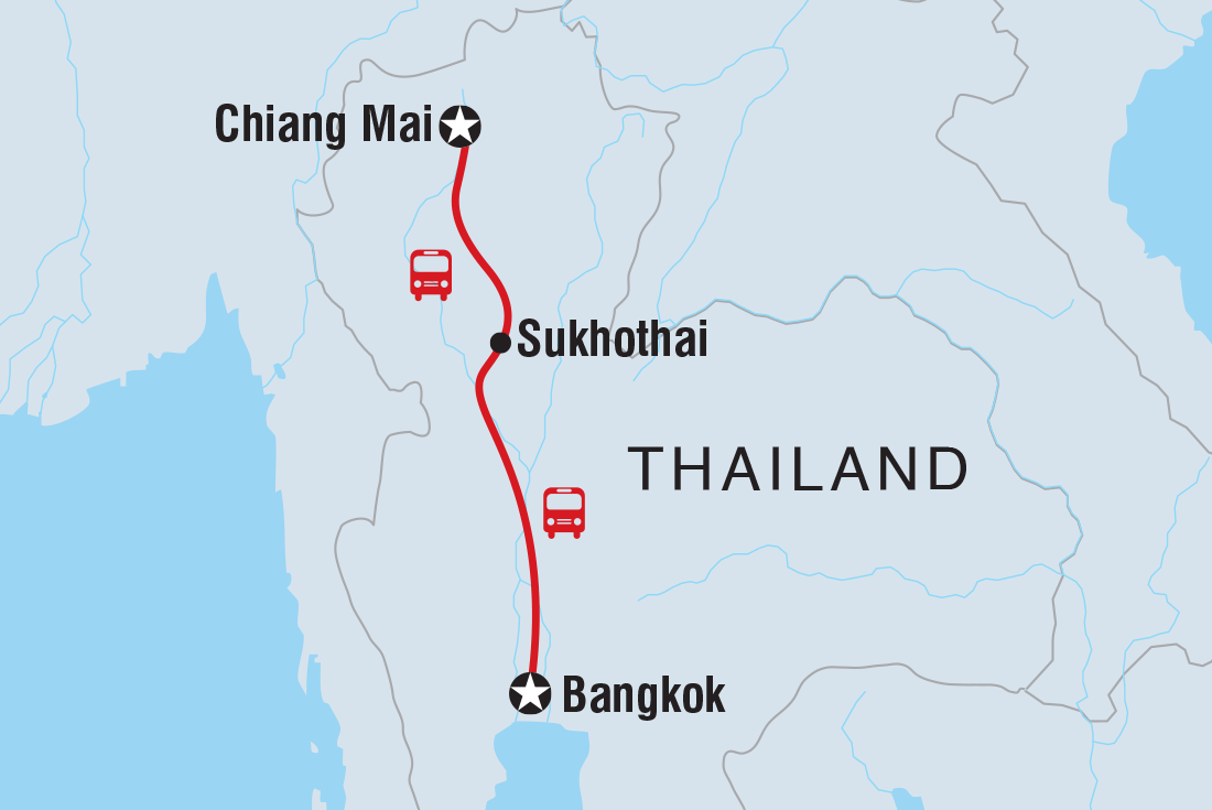 Map of Simply Northern Thailand including Thailand