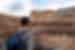 Traveller's point of view of the interior of the Colosseum in Rome, Italy