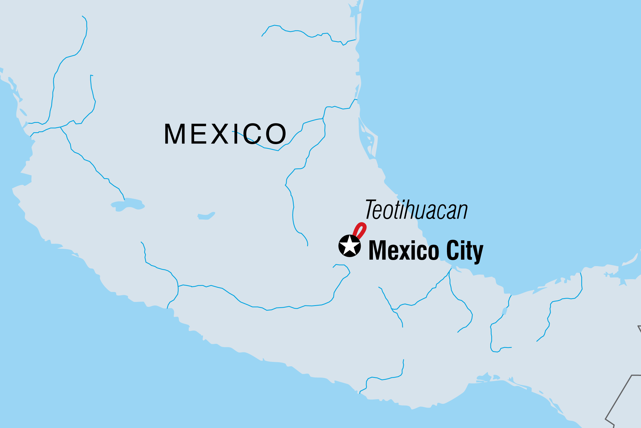 Map of Mexico City Short Break including Mexico
