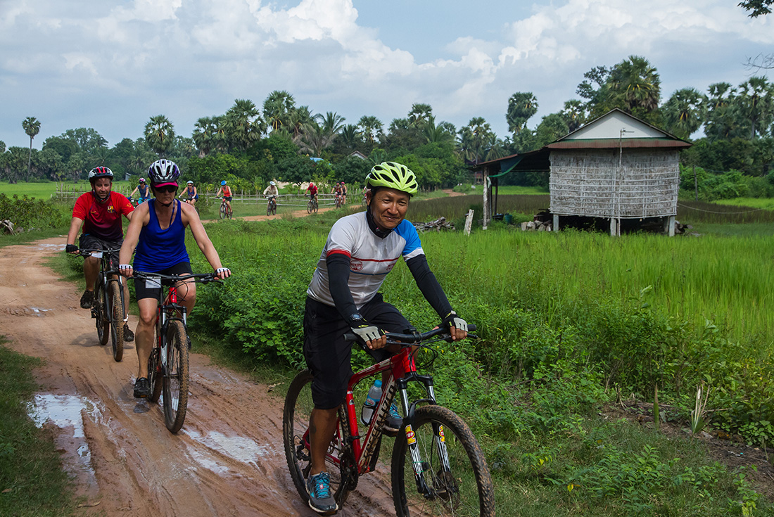Follow your leader through the fascinating countryside of Vietnam