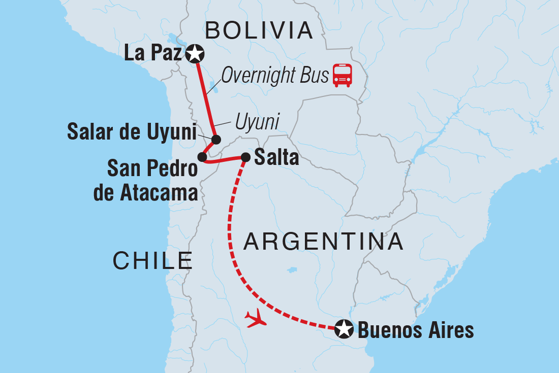 Map of 18 To 35S Real Bolivia & Argentina including Argentina, Bolivia and Chile