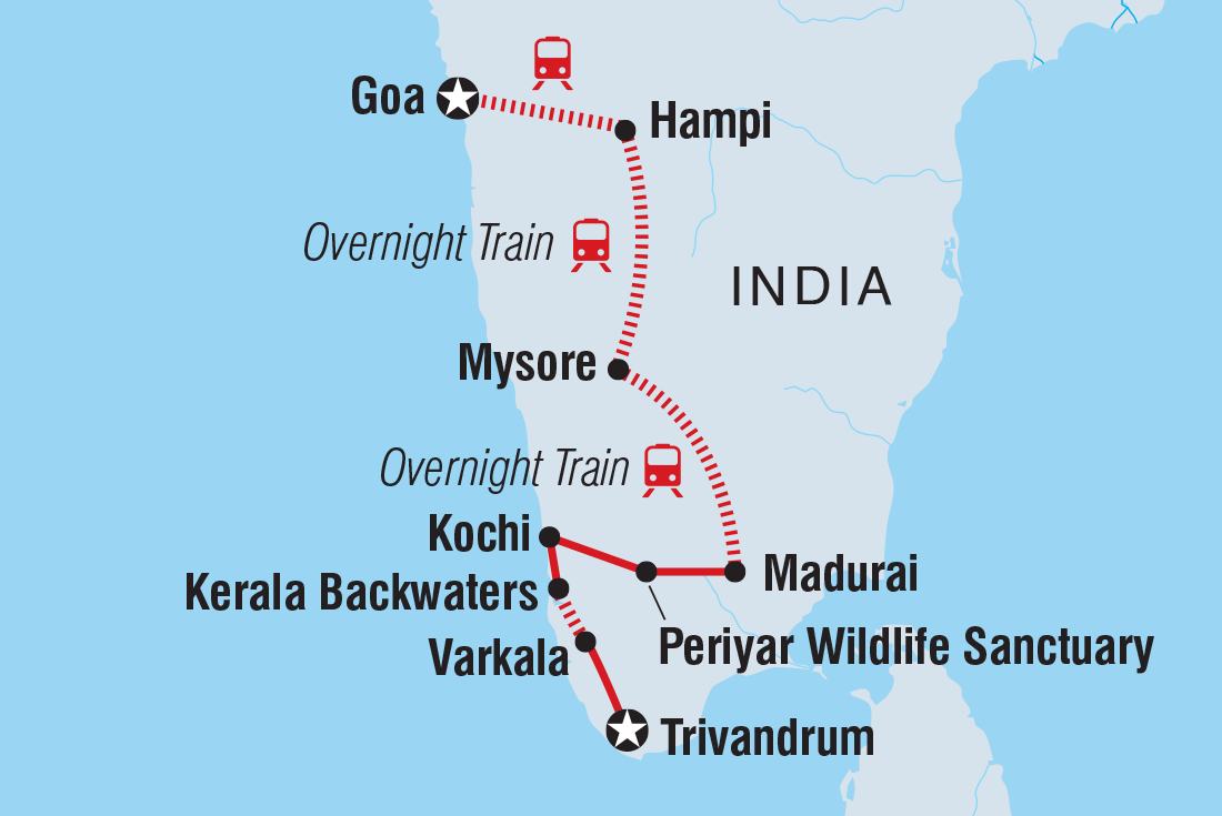 Map of South India Revealed including India