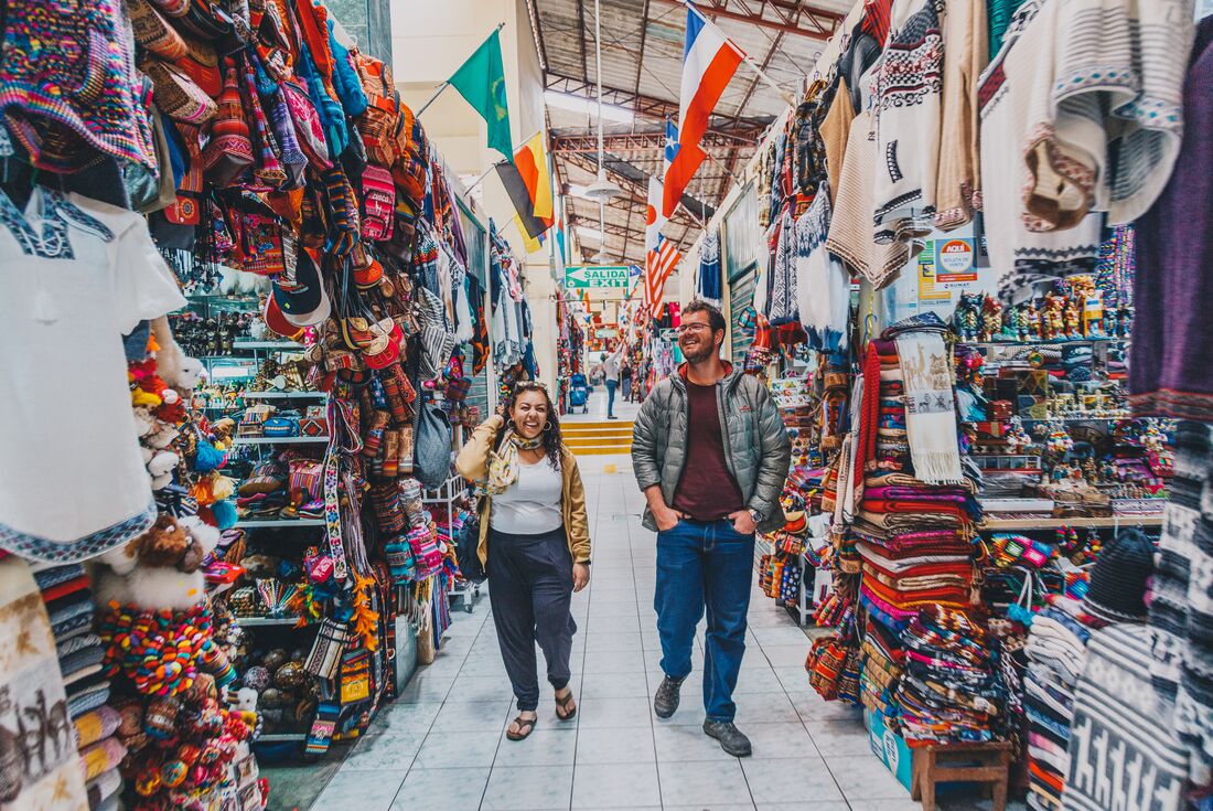 Spend some time shopping for local crafts in Cusco.