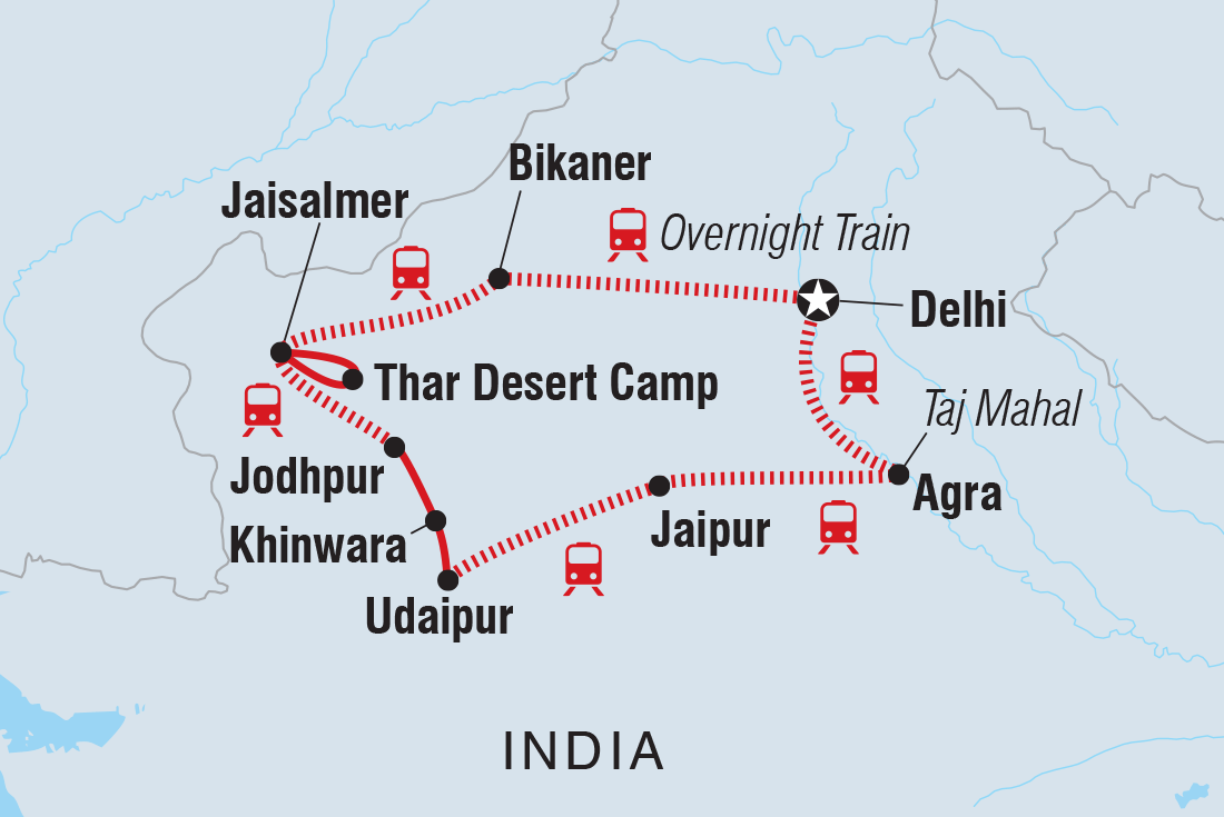 Map of 18 To 35S Real Rajasthan including India