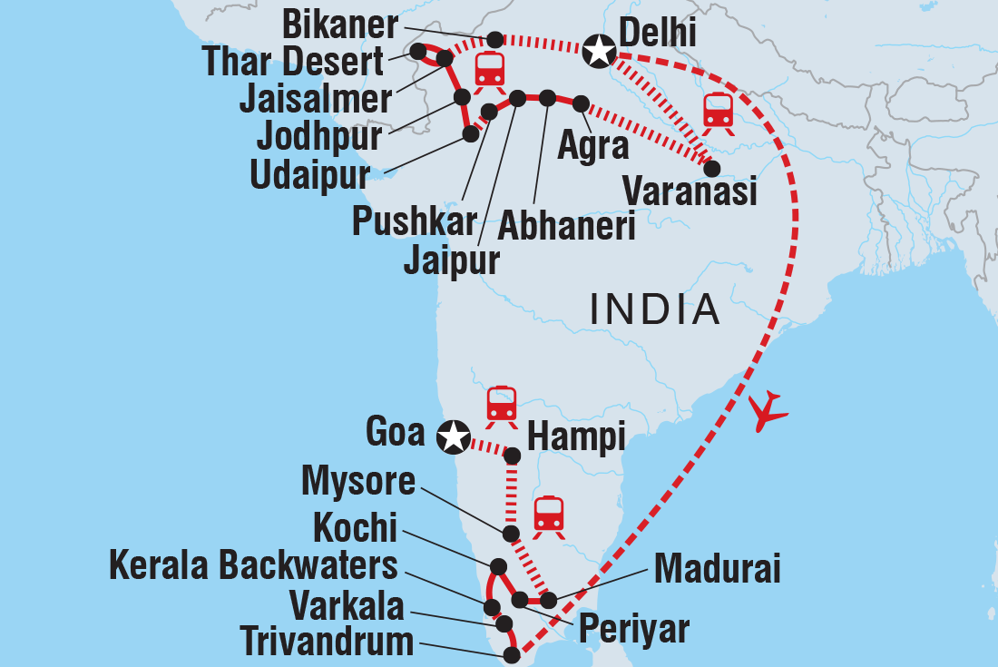 Map of Iconic India including India
