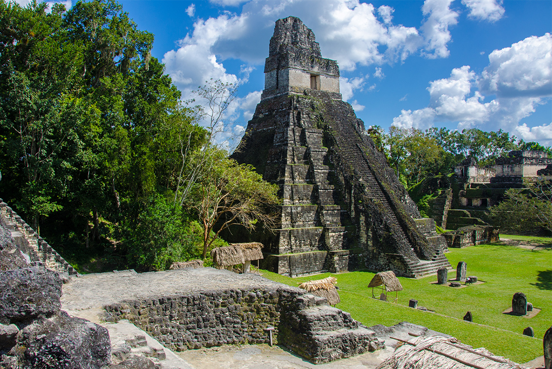 Guatemala, Tikal, Mayan Temple Ruins