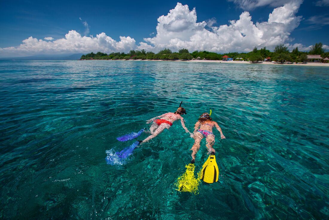 Snorkel in the crystal waters of Labuhan Pandan, lombok