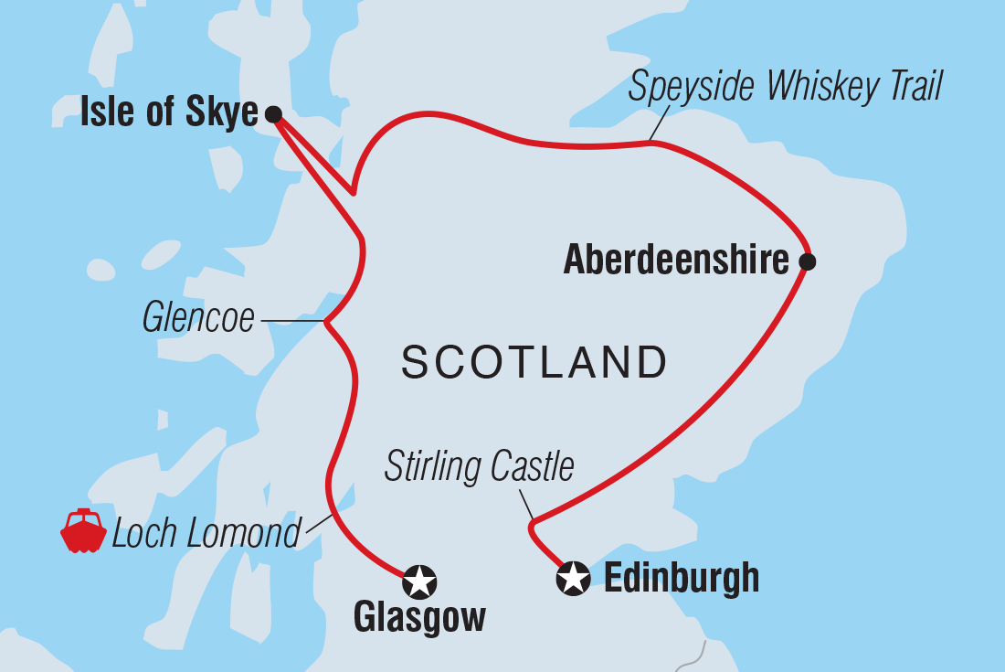 Map of Premium Scotland including United Kingdom
