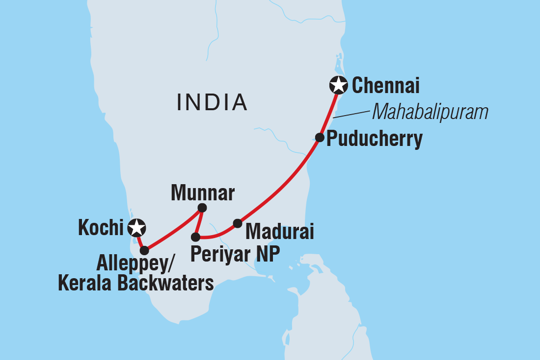 Map of Premium South India including India
