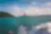 View of Whitsunday Islands from boat while sailing